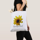 Tote Bag Mariage libre jaune doré (De près)