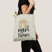 Tote Bag Mariage Maid of Honor Moderne en ananas Couple (De près)