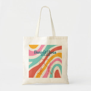 Tote Bag Mariage Minimaliste Coloré