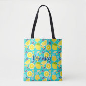Tote Bag Mariage Moderne aux Citrons (Devant)