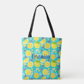 Tote Bag Mariage Moderne aux Citrons (Dos)