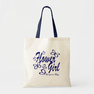 Tote Bag Mariage papillon / Fleur fille