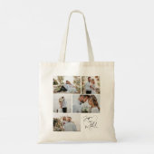 Tote Bag Mariage Photo Calligraphie Collage Keepsaké (Dos)