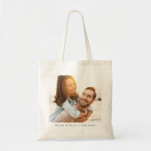 Tote Bag Mariage Photo Couple Nouveau marié (Devant)
