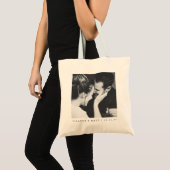 Tote Bag Mariage photo minimaliste noir blanc (Devant (produit))