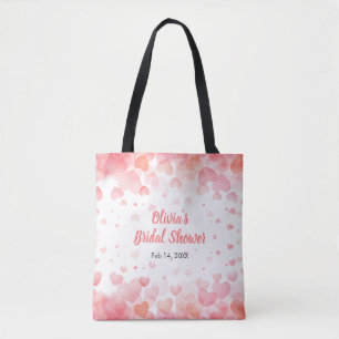 Tote Bag Mariage Pink & Red L'amour est dans l'Air Shower d
