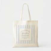 Tote Bag Mariage Plage Fête de Fiançailles Coquillages et C (Devant)