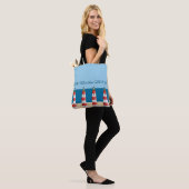 Tote Bag Mariage plage Mère Groom phares sable mer. (Sur le modèle)