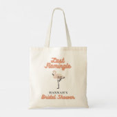 Tote Bag Mariage Rétro Flamant Rose Fête de Mariage (Dos)
