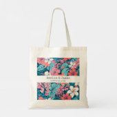 Tote Bag Mariage tropical à Luau Hawaiian Faveurs (Dos)