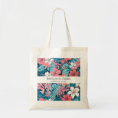 Tote Bag Mariage tropical à Luau Hawaiian Faveurs (Devant)