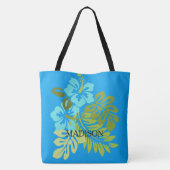 Tote Bag Mariage Tropical Beach Maid d'honneur nom personna (Dos)
