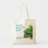 Tote Bag Mariage Tropical Palm Fronds (Devant)
