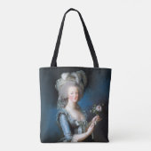 Tote Bag Marie Antoinette avec un rose (Dos)