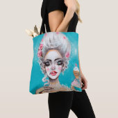Tote Bag Marie Antoinette Qu'ils mangent du cupcake Mini (De près)