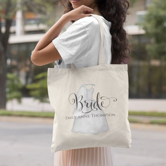 Tote Bag Mariée à être Mariage robe personnalisée