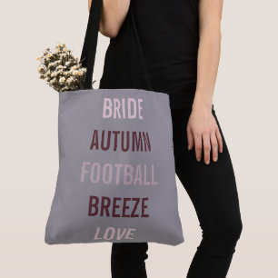 Tote Bag Mariée Automnale Rustique Tombe Amoureuse Fête de