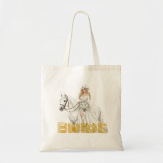 Tote Bag mariée cowgirl