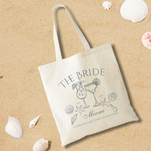 Tote Bag Mariée Dessinée à la Main Enterrement de Vie de Je