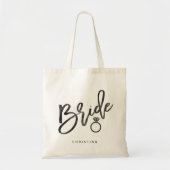 Tote Bag Mariée en calligraphie (Devant)