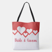 Tote Bag Mariée Et Salle Des Coeurs Rouges (Dos)