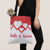 Tote Bag Mariée Et Salle Des Coeurs Rouges (De près)