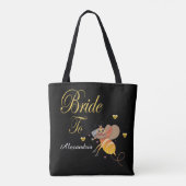 Tote Bag Mariée future épouse personnalisé (Dos)
