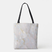 Tote Bag Mariée Mariage élégante pierre de marbre opale (Dos)