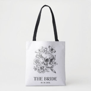 Tote Bag Mariée Mariage gothique
