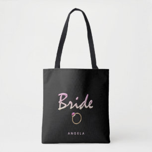 Tote Bag Mariée, Mariée de sac, perle