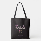 Tote Bag Mariée, Mariée de sac, perle (Dos)