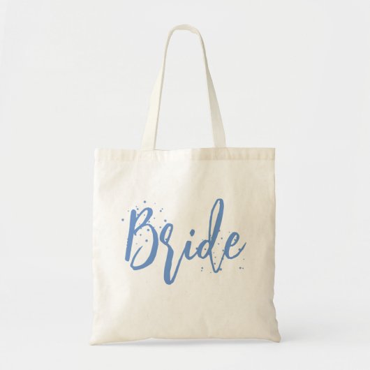 Tote Bag Mariée Mignon Amusant Calligraphie Script Simple B (Devant)