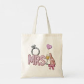 Tote Bag Mariée MRS Faux Patch Champagne brodé (Dos)