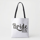 Tote Bag Mariée Or Noir TRIBE Graphique Rétro Mode (Devant)