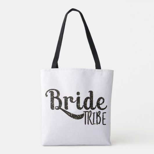 Tote Bag Mariée Or Noir TRIBE Graphique Rétro Mode (Dos)