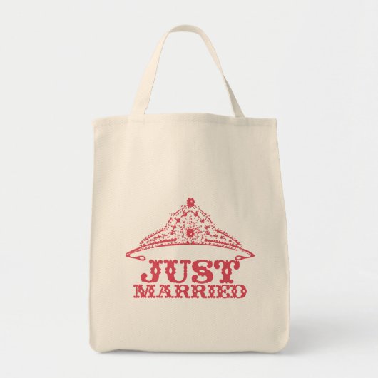 Tote Bag Mariée Princesse mariée Tiara Lune de miel (Devant)