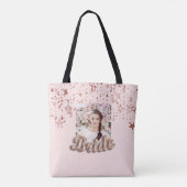 Tote Bag Mariée rose étoiles photo (Dos)