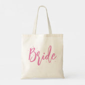 Tote Bag Mariée Rose Mignon Amusant Écriture Simple (Dos)