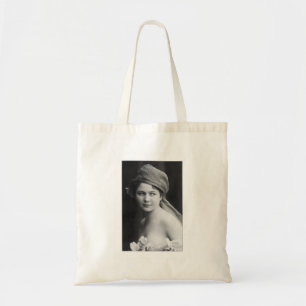 Tote Bag Mariée victorienne en noir et blanc