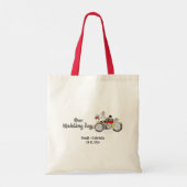Tote Bag Mariés à moto pour mariage (Dos)