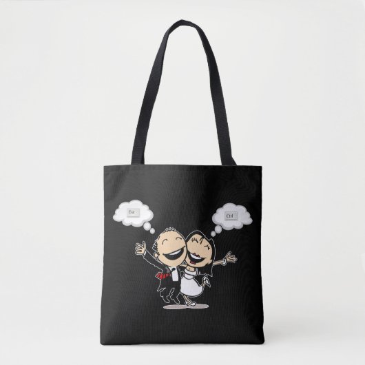 Tote Bag Mariés à peine (Devant)