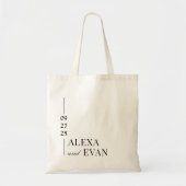 Tote Bag Mariés Cadeau de bienvenue de mariage  (Devant)