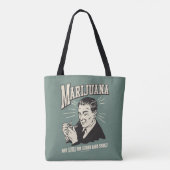 Tote Bag Marijuana : Régler la fumée de la 2e main (Dos)