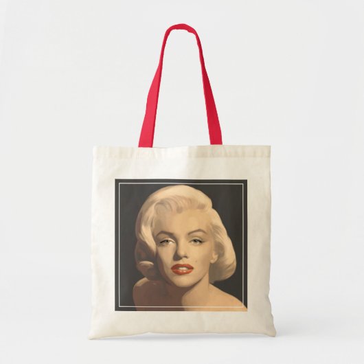 Tote Bag Marilyn grise graphique (Devant)