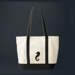 Tote Bag marin noir mignon SEAHORSE |<br><div class="desc">| VIE DU LAC | NAUTIQUE | BATEAU | ANCRE | VIE DU LAC | LA VIE EST MEILLEURE AU LAC | FUN | CHIC | SIMPLE | EAU | ACCESSOIRES DE DÉCORATION DE BATEAU AMUSANT POUR LA MAISON | DÉCOR TROPICAL NAUTIQUE | CONCEPTION DE SILHOUETTE CLASSIQUE | PLAGE |...</div>