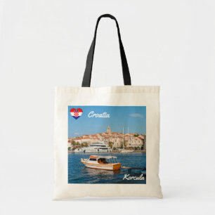 Tote Bag Marina de Korcula ville - Dalmatie, Croatie