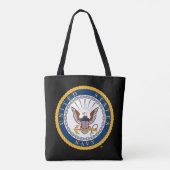 Tote Bag Marine américaine | Emblème de la marine (Dos)