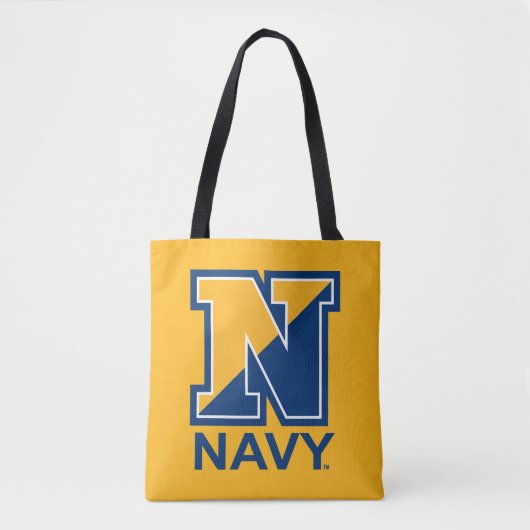 Tote Bag Marine américaine | Marine initiale N (Devant)