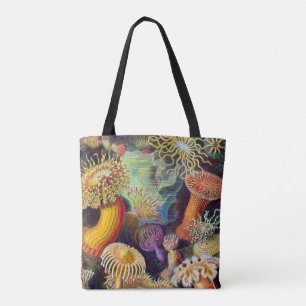 Tote Bag Marine d'actinies d'Ernst Haeckel : Actiniae