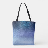 Tote Bag Marine Pastel Blue Triple Parties scintillant Ombr (Dos)